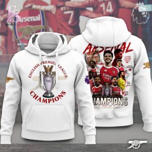 Stylish display of Arsenal English Champions Premier League 2025 2026 Hoodie 3 with clean details and trendy look.