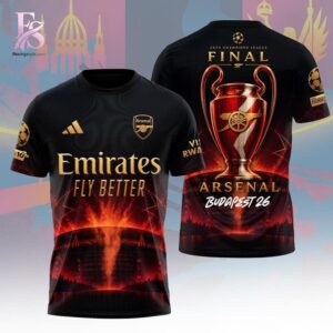 Trendy fashion product featuring premium fabric and contemporary streetwear style Arsenal F C Champions League Final 2026 Shirt 1 1