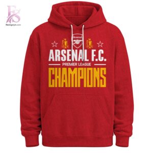 Stylish display of Arsenal F C Champions Premier League 2026 Hoodie 2 with clean details and trendy look.