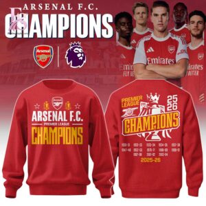 Stylish display of Arsenal F C Champions Premier League 2026 Hoodie 4 with clean details and trendy look.