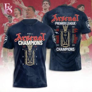 Trendy fashion product featuring premium fabric and contemporary streetwear style Arsenal F C Premier League champions 25 26 Shirt 1