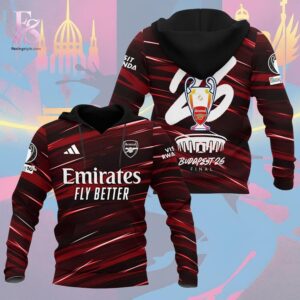 Stylish display of Arsenal FC Champions League Budapest Final 2026 Shirt 2 with clean details and trendy look.