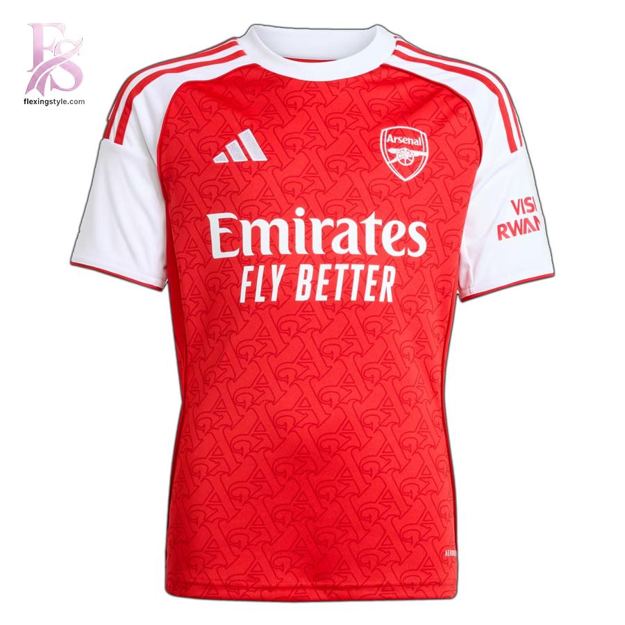 Stylish display of Arsenal FC Champions League Final EPL 2026 Jersey 2 with clean details and trendy look.