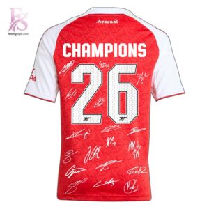 Stylish display of Arsenal FC Champions League Final EPL 2026 Jersey 3 with clean details and trendy look.