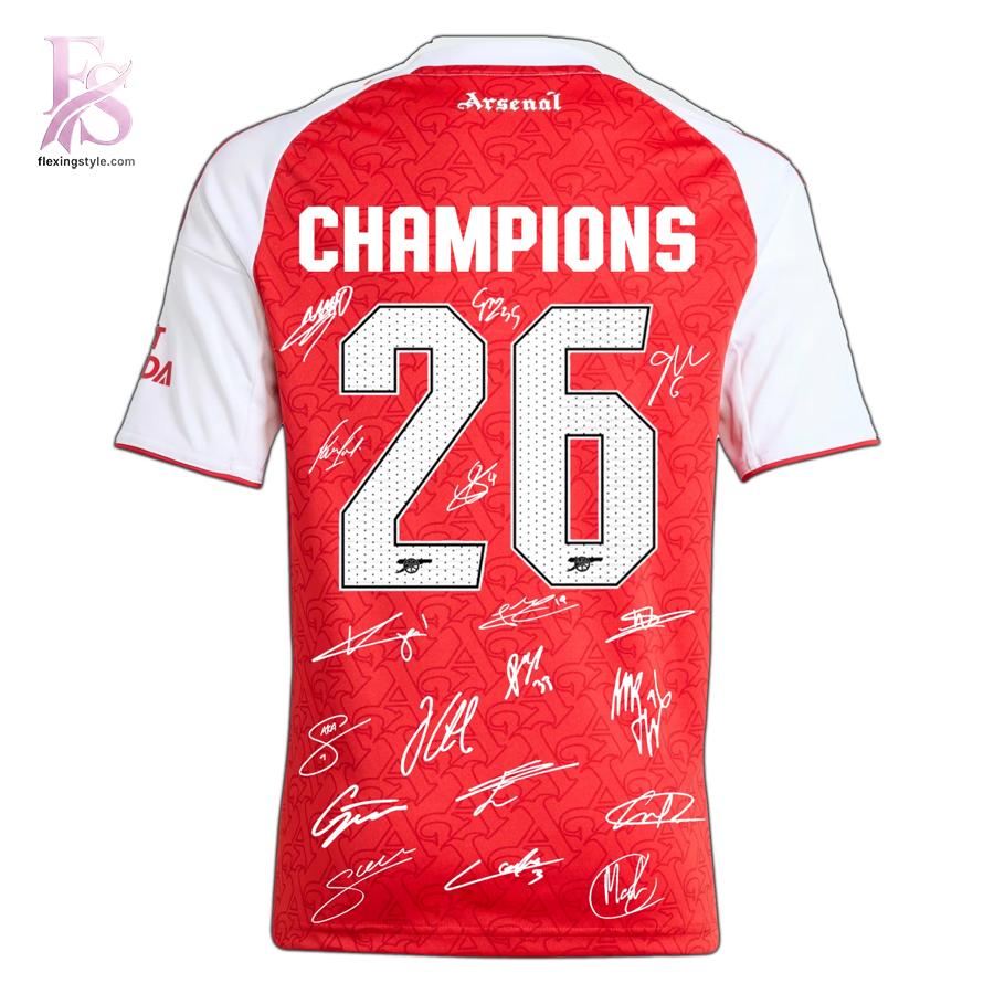 Stylish display of Arsenal FC Champions League Final EPL 2026 Jersey 3 with clean details and trendy look.