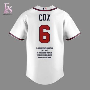 Stylish Atlanta Braves In Memory Bobby Cox Jersey 3 product with smooth finish and modern casual look.