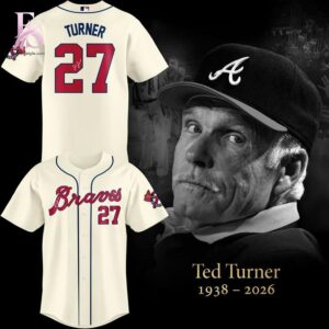 Stylish Atlanta Braves In Memory Ted Turner Jersey 1 product with smooth finish and modern casual look.