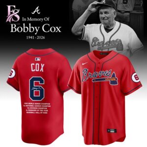 Stylish Atlanta Braves Remembering Bobby Cox The Legendary Manager Jersey 2 designed for everyday comfort and casual fashion.