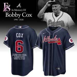 Stylish Atlanta Braves Remembering Bobby Cox The Legendary Manager Jersey 3 designed for everyday comfort and casual fashion.