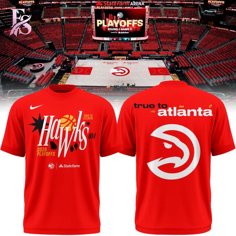 Stylish Atlanta Hawks 2026 NBA Playoffs Game 3 Shirt 1 product with smooth finish and modern casual look.