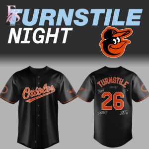 Stylish Baltimore Oriole x Turnstile Night Signature Jersey 1 product with smooth finish and modern casual look.
