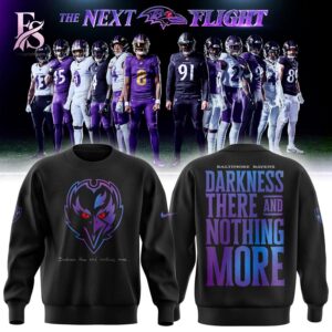 Stylish fashion apparel with modern casual design and comfortable everyday fit Baltimore Ravens 2026 Darkness There And Nothing More Shirt 2