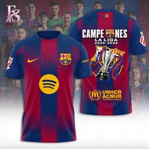 Stylish fashion product featuring modern design details and premium quality craftsmanship Barcelona LaLiga Winners 25 26 Shirt 1