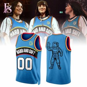 Stylish fashion product featuring modern design details and premium quality craftsmanship Billie Eilish Hit Me Hard and Soft Basketball Jersey 1