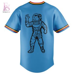 Stylish display of Billie Eilish x BB Club Hard and Soft Baseball Jersey 3 with clean details and trendy look.