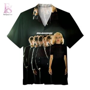 Blondie Hawaiian Shirt 1 Hawaiian shirt featuring an album cover inspired music-themed design