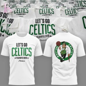 Stylish Boston Celtics Let s Go CELTICS Playoffs 2026 Shirt 1 product with smooth finish and modern casual look.