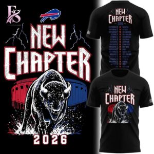 Trendy fashion product featuring premium fabric and contemporary streetwear style Buffalo Bills New Chapter 2026 Hoodie 2