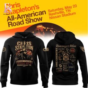 Trendy fashion product featuring premium fabric and contemporary streetwear style Chris Stapleton Live in Nashville 2026 Concert Shirt 2