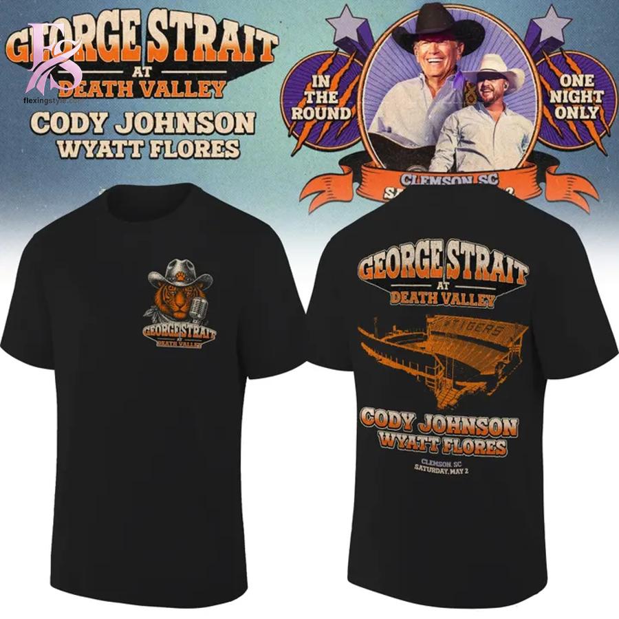 Clemson Tigers x The King of Country George Strait T Shirt 1 combines a modern look with comfortable wearability.