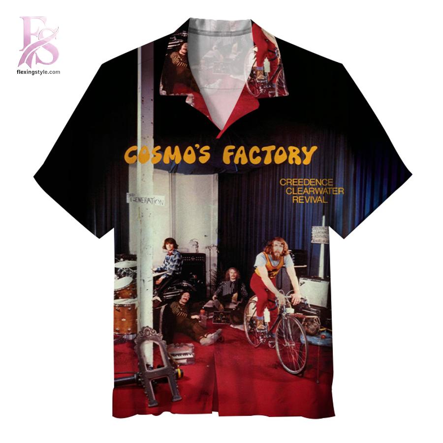 Contemporary fashion apparel in Creedence Clearwater Revival Cosmo s Factory Hawaiian Shirt 1 designed for effortless everyday outfits