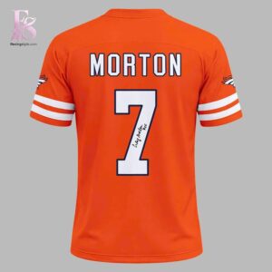 Stylish Denver Broncos Craig Morton Tribute Football Jersey 3 product with smooth finish and modern casual look.