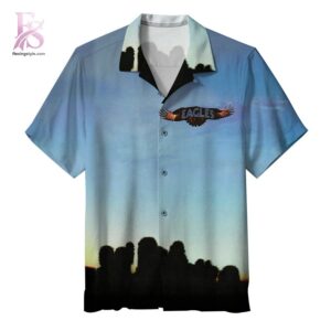 Contemporary fashion apparel in Eagles Eagles Hawaiian Shirt 1 designed for effortless everyday outfits
