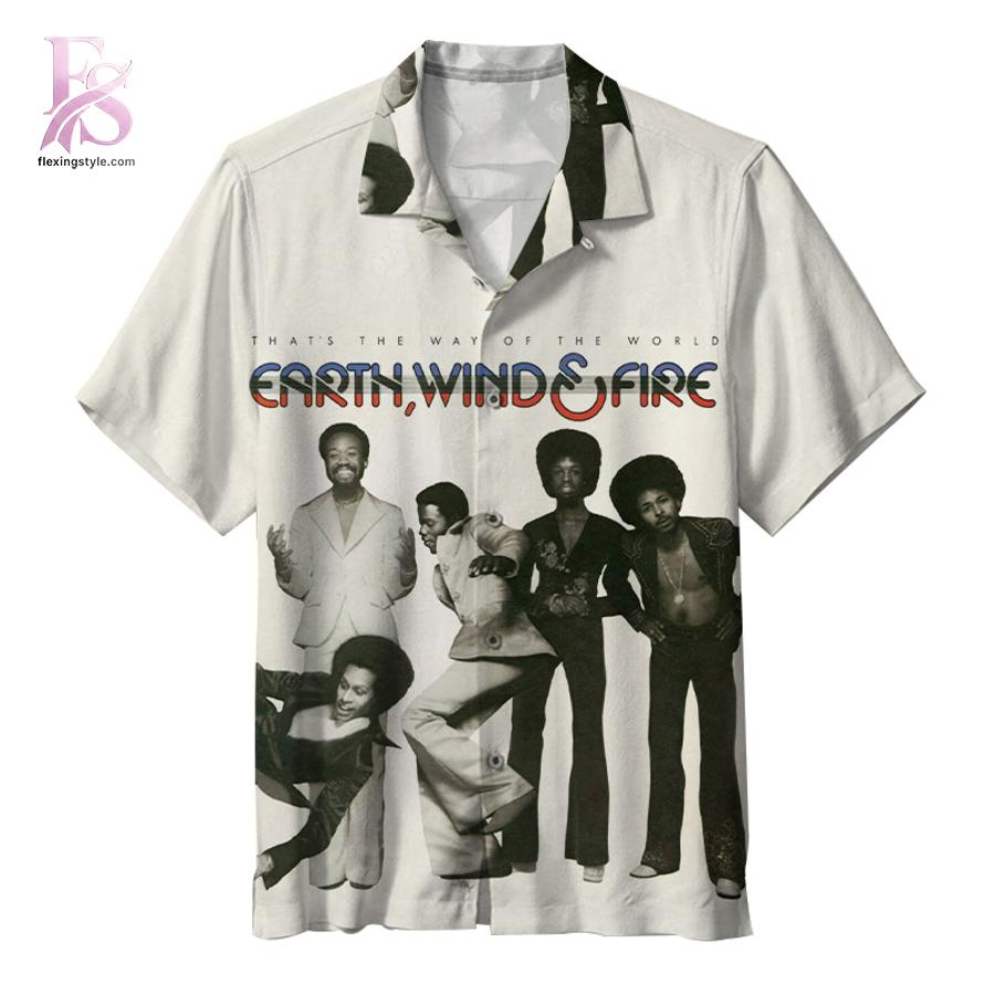 Contemporary fashion apparel in Earth Wind Fire That s the Way of the World Hawaiian Shirt 1 designed for effortless everyday outfits