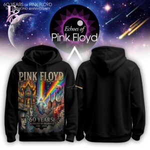 Stylish Echoes of Pink Floyd 60 Years Vintage Hoodie 1 designed for everyday comfort and casual fashion.