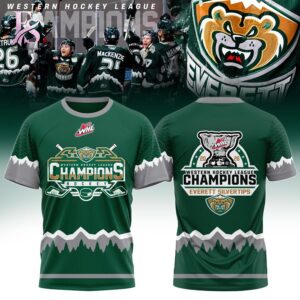 Stylish Everett Silvertips Champions Western Hockey League 2026 Shirt 1 with a modern look and comfortable everyday appeal.