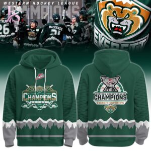 Stylish Everett Silvertips Champions Western Hockey League 2026 Shirt 3 with a modern look and comfortable everyday appeal.