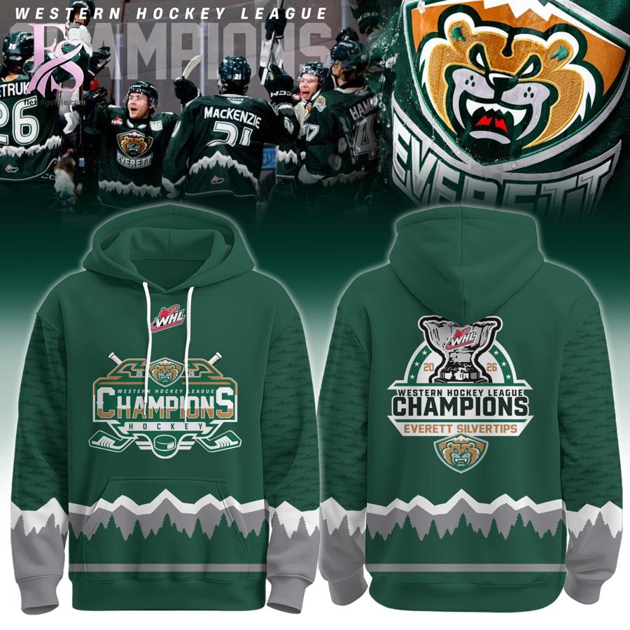 Stylish Everett Silvertips Champions Western Hockey League 2026 Shirt 3 with a modern look and comfortable everyday appeal.