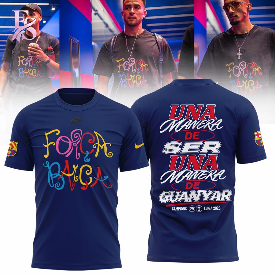 Stylish display of FC Barcelona La Liga Winners 25 26 Shirt 1 with clean details and trendy look.