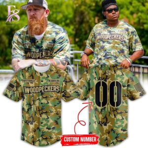 Stylish display of Fayetteville Woodpeckers x Military Appreciation Jersey 2026 1 with clean details and trendy look.