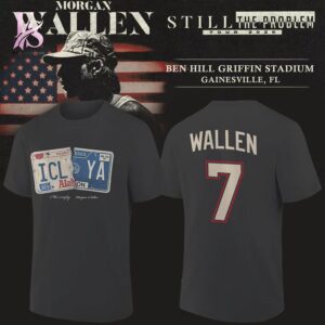 Stylish Florida Gators Gainesville Morgan Wallen Still the Problem Tour 2026 Shirt 2 product with smooth finish and modern casual look.