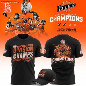 Fort Wayne Komets Central Division Champions 2026 T Shirt 1 combines a modern look with comfortable wearability.
