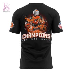 Fort Wayne Komets Central Division Champions 2026 T Shirt 3 combines a modern look with comfortable wearability.