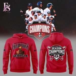 Stylish display of Georgia Bulldogs 2026 SEC Regular Season Champions Hoodie 1 with clean details and trendy look.