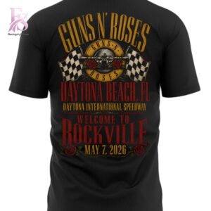 Stylish Guns N Roses Daytona Beach 2026 Rockville Shirt 3 product with smooth finish and modern casual look.
