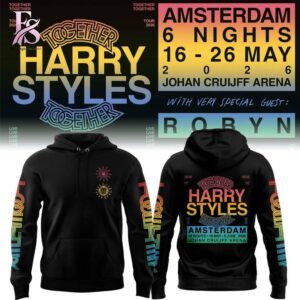 Harry Styles Amsterdam Hoodie 1 combines a modern look with comfortable wearability.