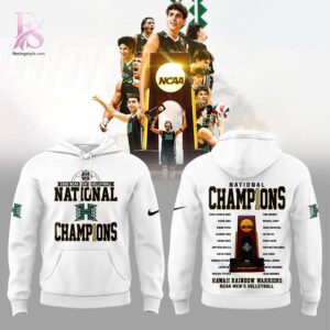 Stylish display of Hawaii Rainbow Warriors 2026 NCAA National Champions Hoodie 1 with clean details and trendy look.