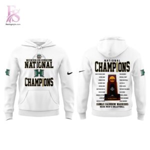 Stylish display of Hawaii Rainbow Warriors 2026 NCAA National Champions Hoodie 2 with clean details and trendy look.