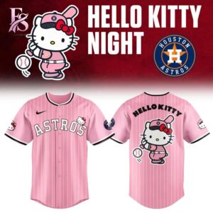 Stylish display of Houston Astros x Hello Kitty Night Jersey 2026 1 with clean details and trendy look.