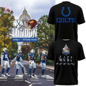 Stylish Indianapolis Colts heading to London T Shirt 4 product with smooth finish and modern casual look.
