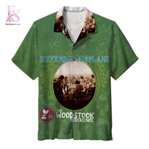 Jefferson Airplane The Woodstock Experience Album Hawaiian Shirt 1 Hawaiian shirt featuring an album cover inspired music-themed design