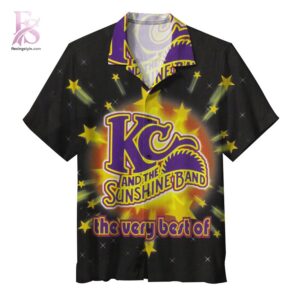 Tropical Hawaiian shirt with vibrant floral patterns and relaxed summer fit KC and The Sunshine Band Hawaiian Shirt 1