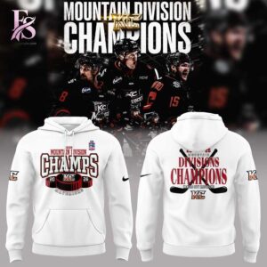 Stylish Kansas City Mavericks 2026 Mountain Division Champions Hoodie 1 with a modern look and comfortable everyday appeal.