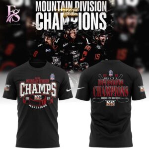 Stylish Kansas City Mavericks 2026 Mountain Division Champions Hoodie 4 with a modern look and comfortable everyday appeal.