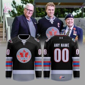 Trendy fashion product featuring premium fabric and contemporary streetwear style Kelowna Rockets The Royal Canadian Legion Hockey Jersey 1