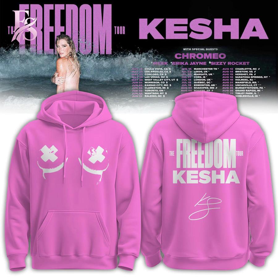 Stylish Kesha The Freedom Tour 2026 Hoodie 1 with a modern look and comfortable everyday appeal.